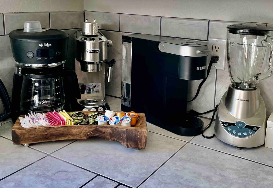 Fully stocked kitchen