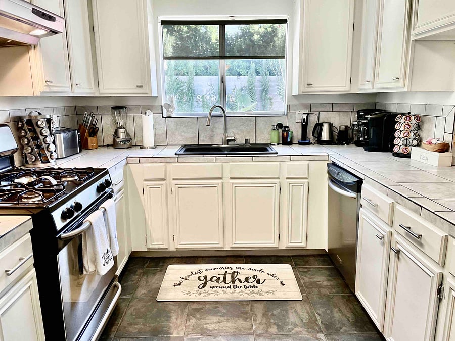 Fully stocked kitchen