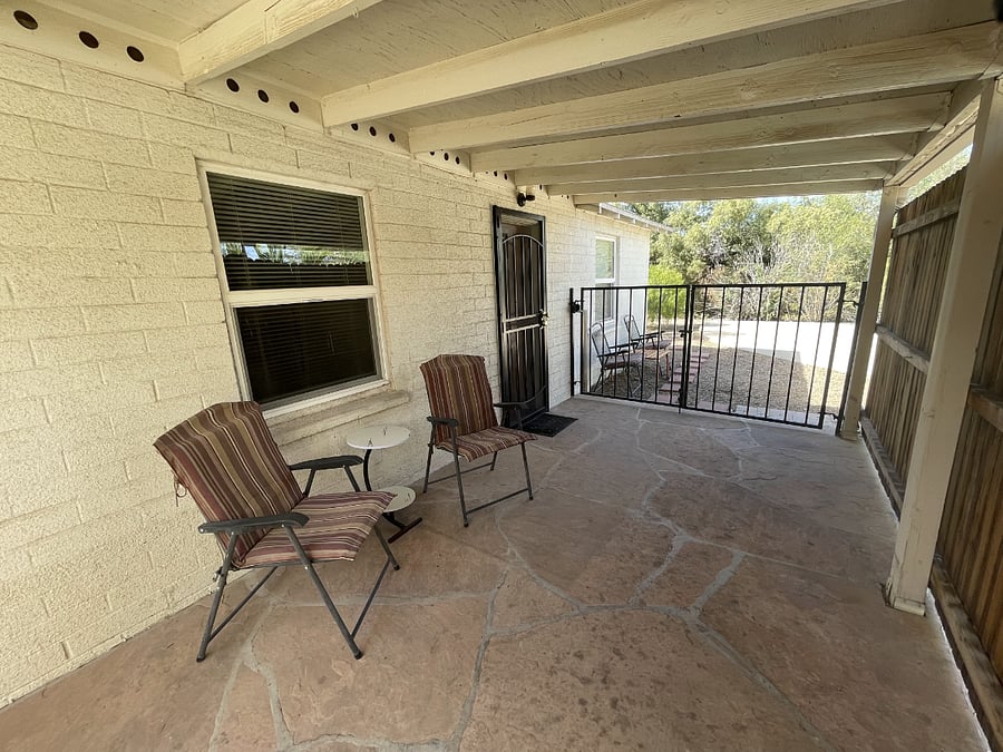 Covered front porch