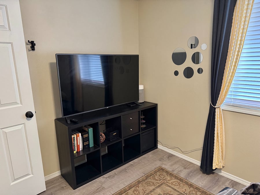 LG TV in Back Bedroom.
