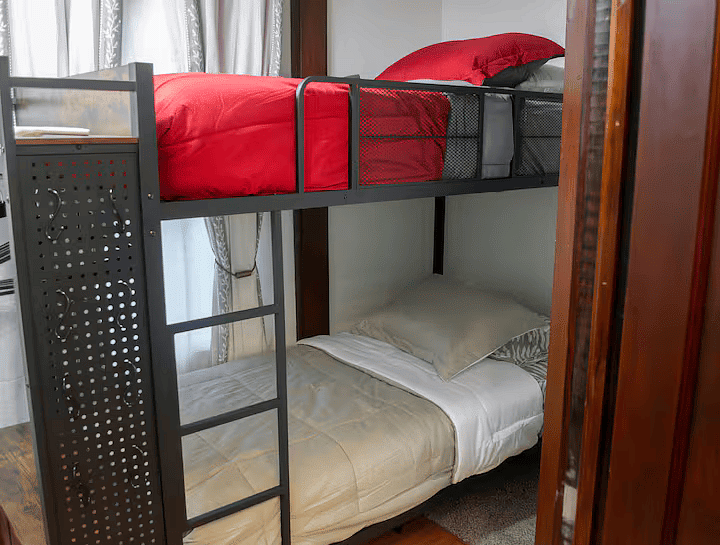 Adaptable Room: Bunk beds available upon request, or the space can function as a full office.