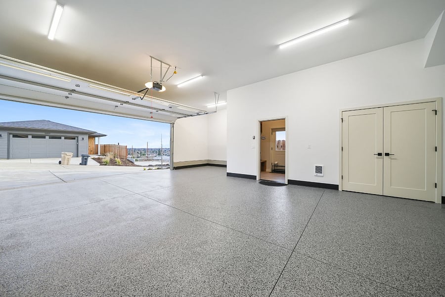 Large 2-car garage, spacious enough for extra storage