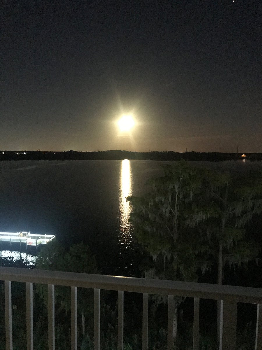 Moon rising over the Lake