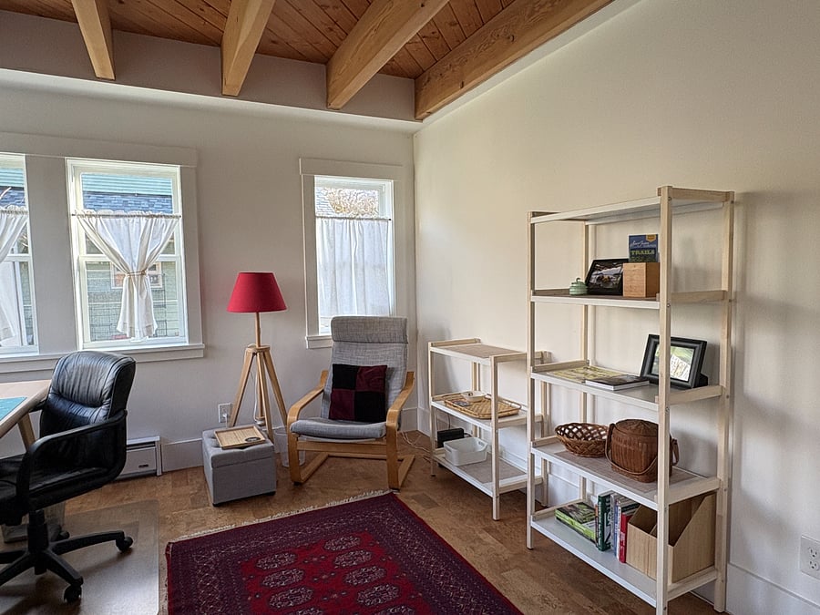 First floor workspace and reading chair