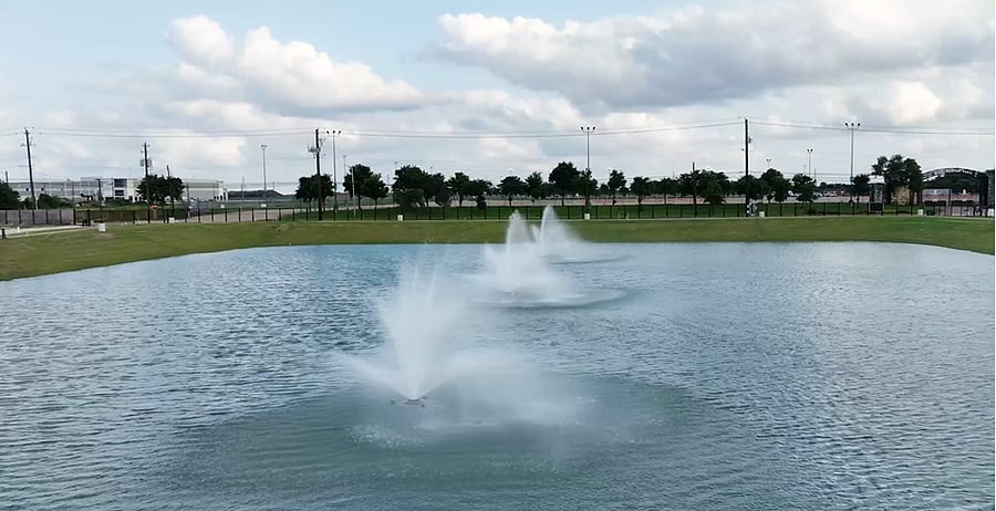 Picture-perfect pond with a walkable track and bench for your morning routine or evening escape. Tranquility is included.
