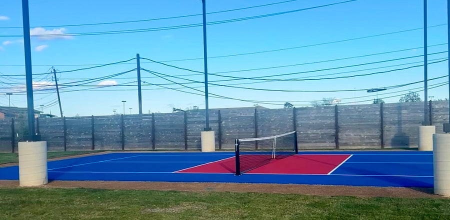 Pickleball court on the premises