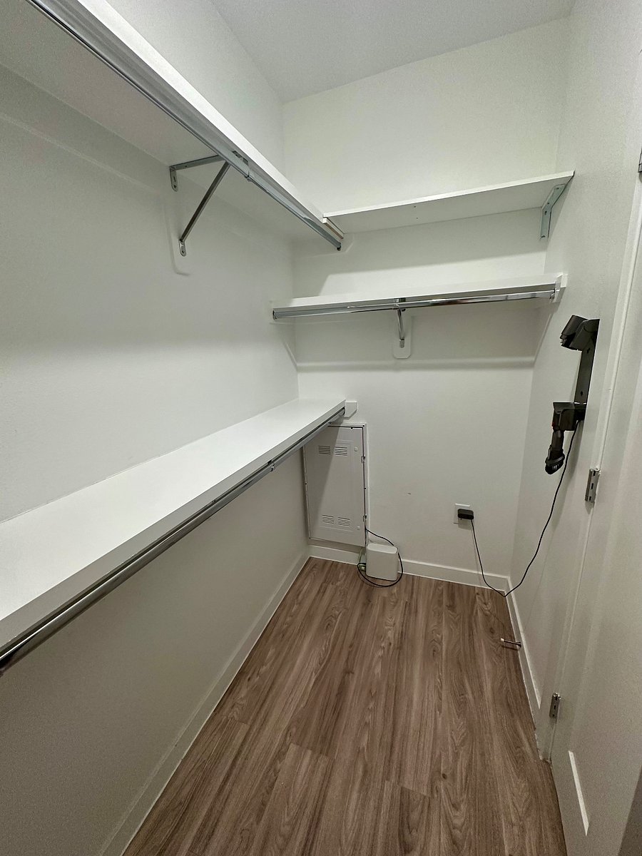 Two walk-in closets