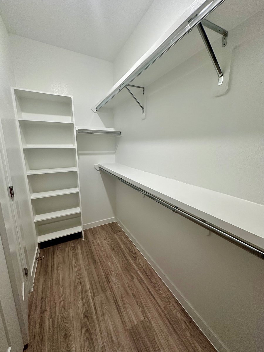 Two walk-in closets