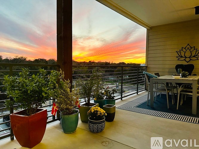 Balcony sunset