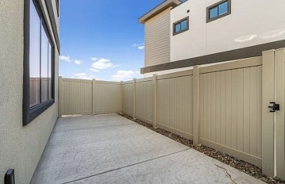 enclosed patio.  Will have furniture and bbq