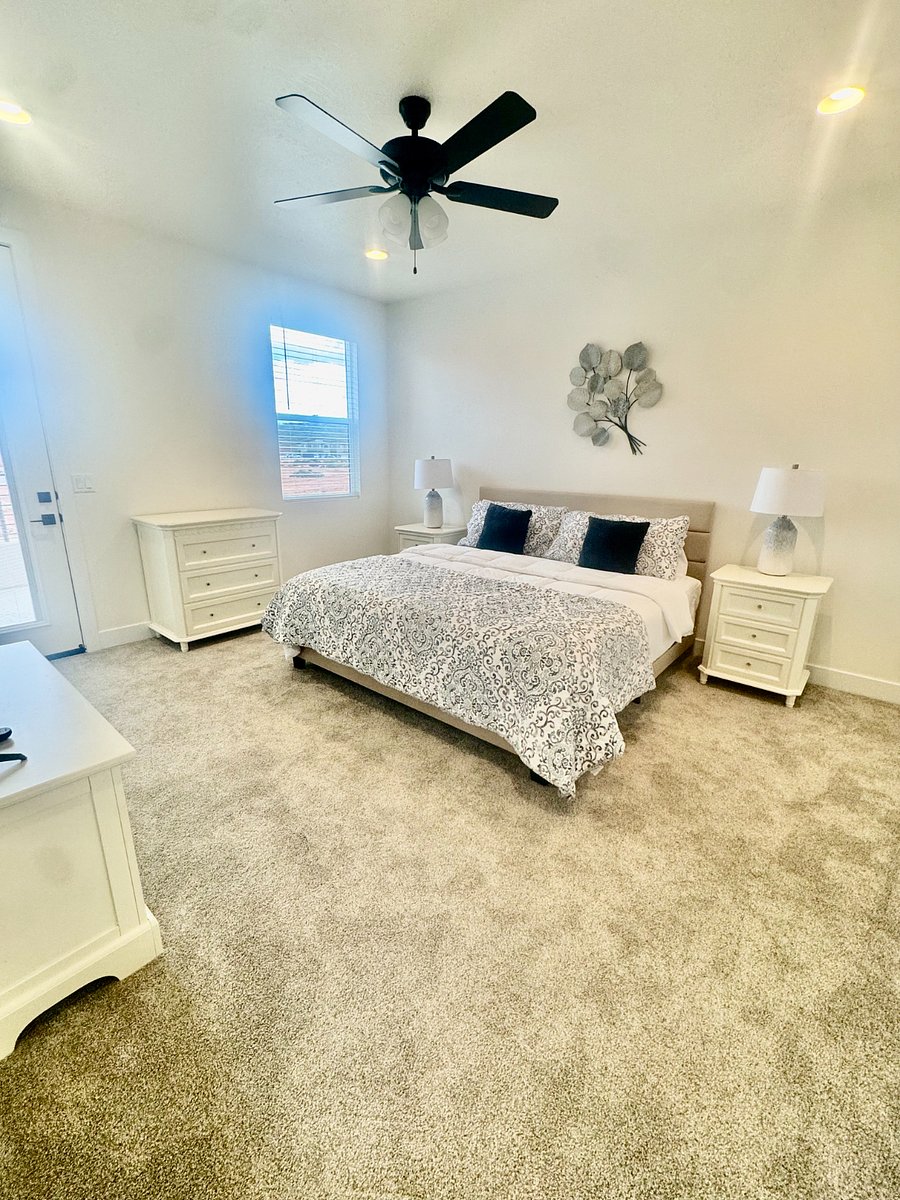 Master bedroom with king bed