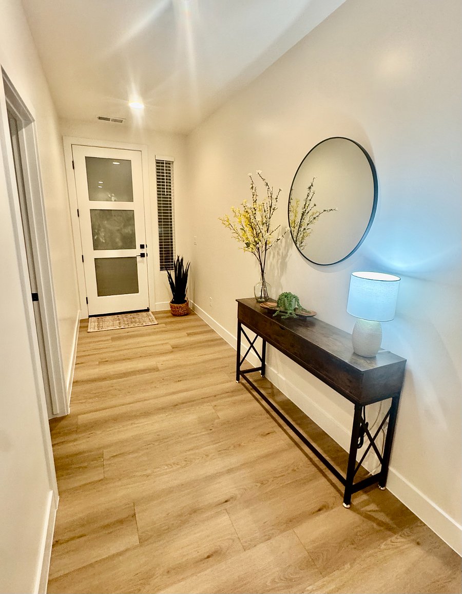 Entry way looking at the front door