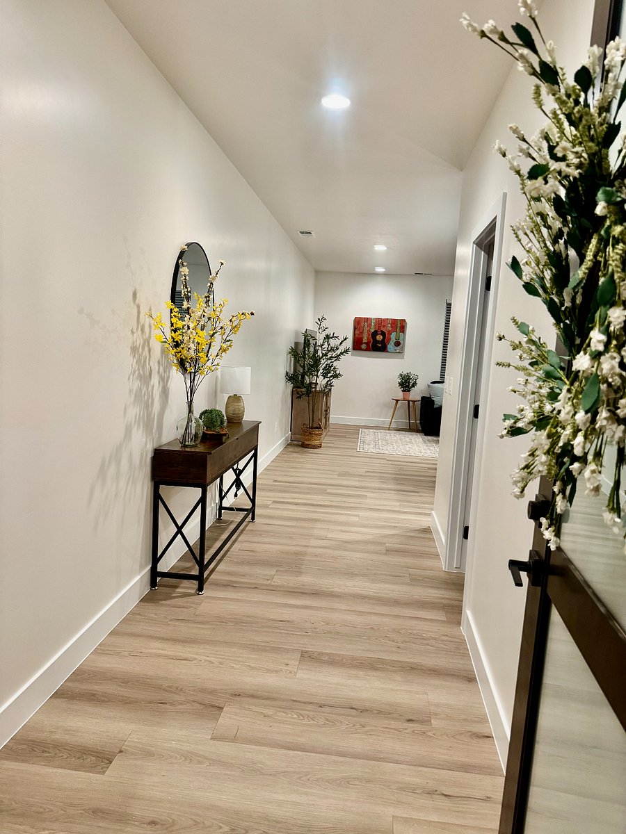 Entry way looking into the living room