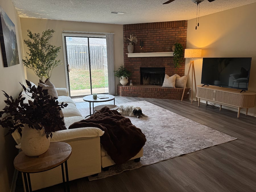 spacious living room