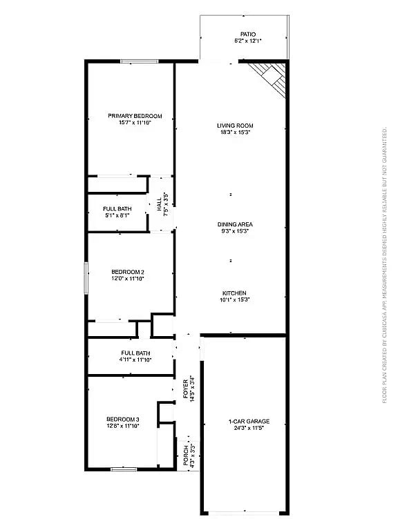 Floor plan left side of duplex