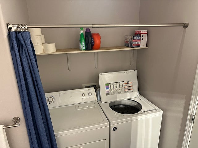 Full size washer and dryer