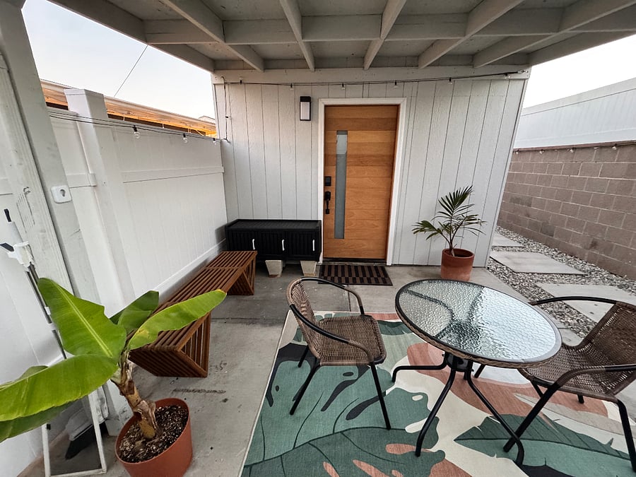 Private patio