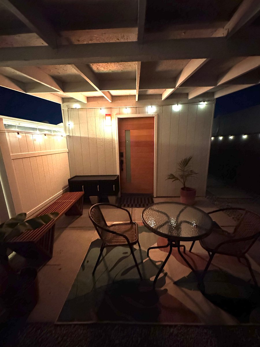 Night time patio vibes to chill out. 