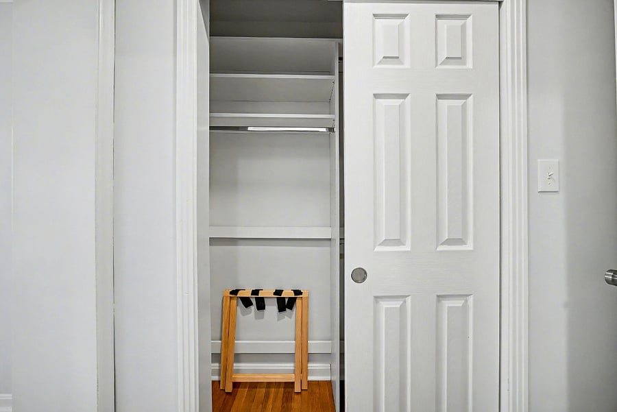 Bedroom #3 custom closet