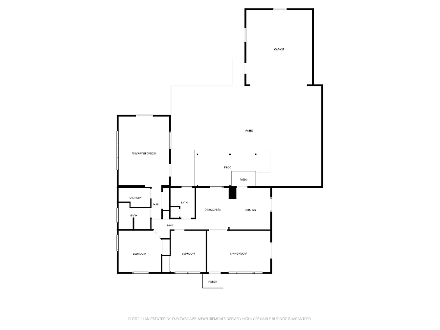 Floor plan. House is one level & handicap accessible.