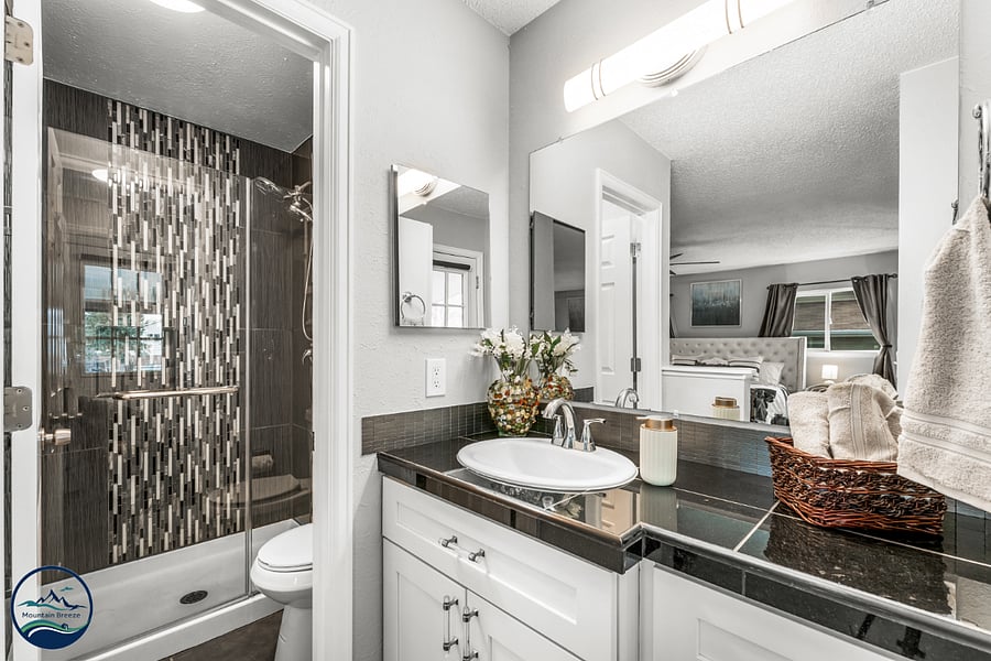 Master bathroom.