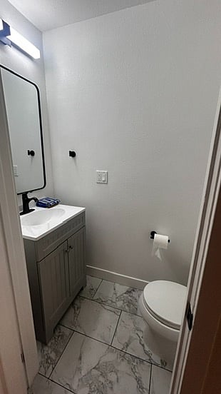Half Bath on 2nd level