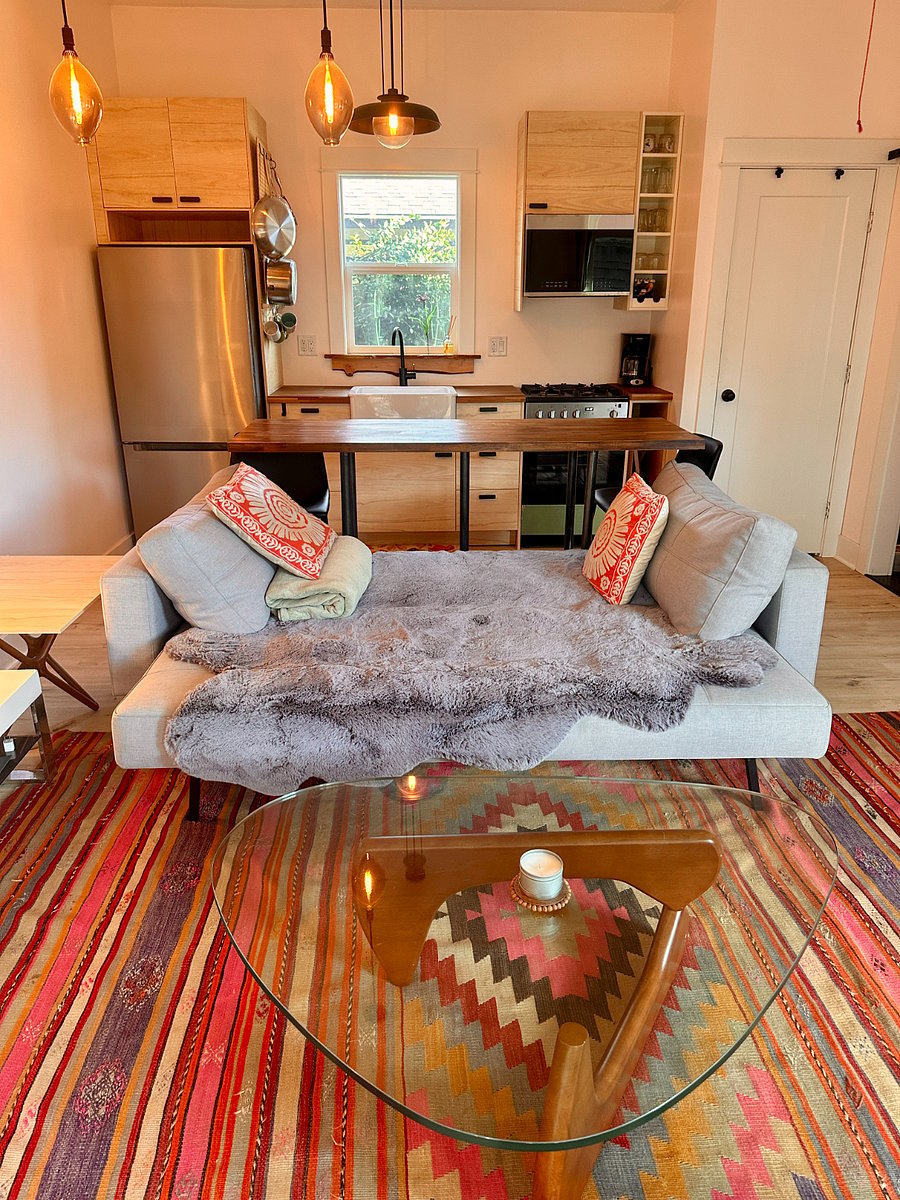 Couch converts to a futon, we have a mattress for this futon as well if you have need for a second bed.