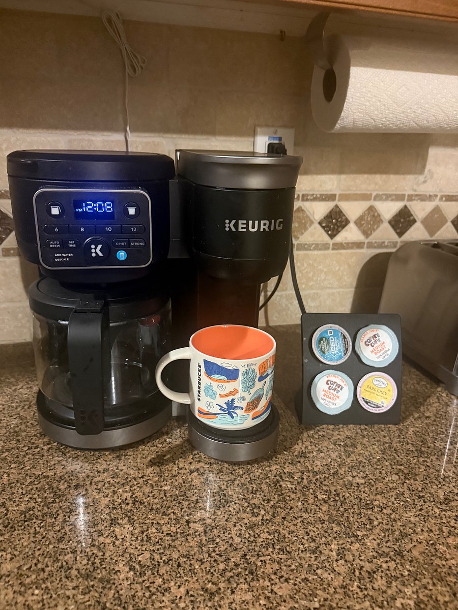 Enjoy my keurig or make a fresh pot of coffee. Make yourself at home! 