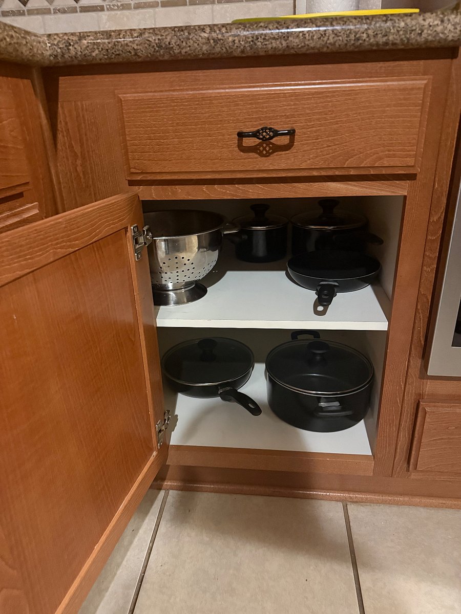 This cabinet is pans for you to use . 