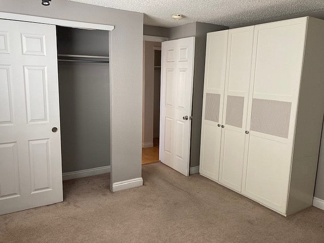two closets in bedroom
