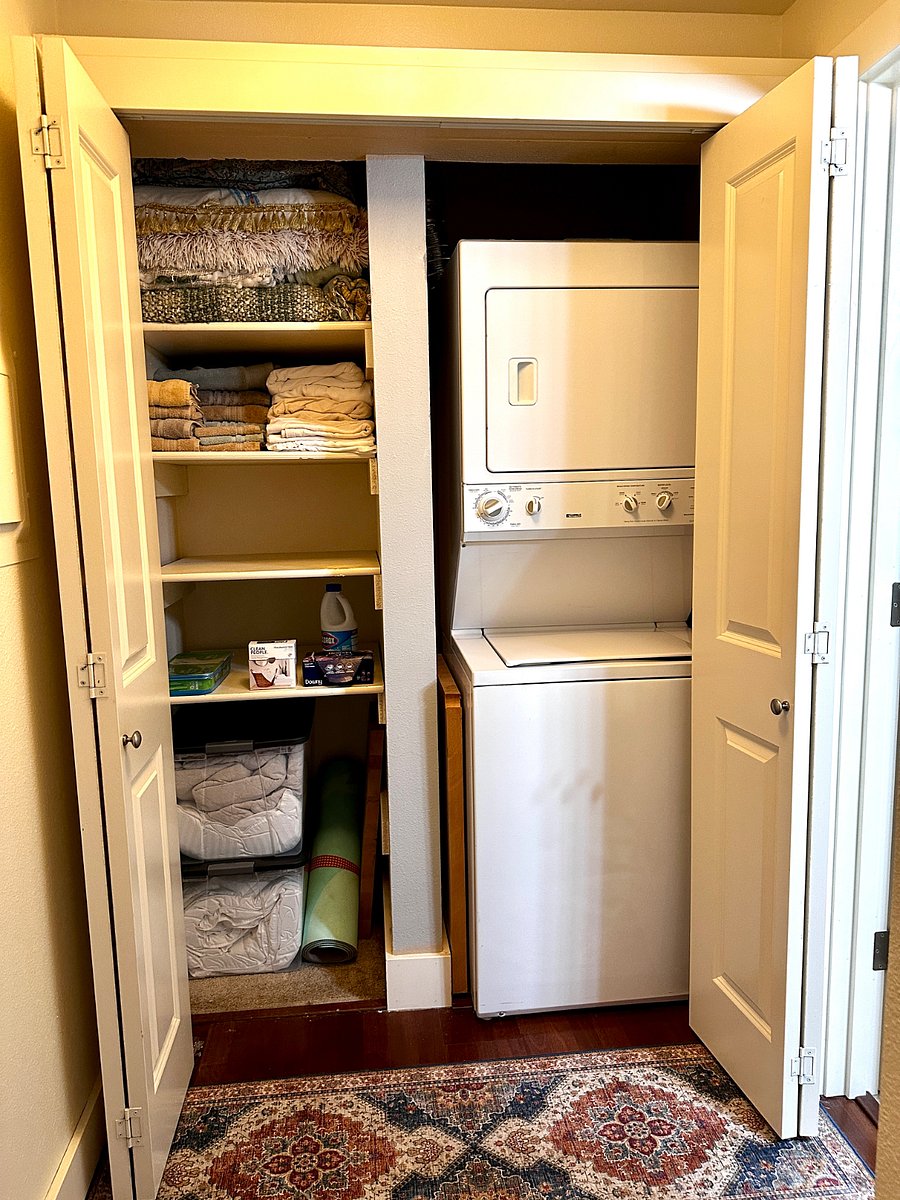 Laundry and storage area