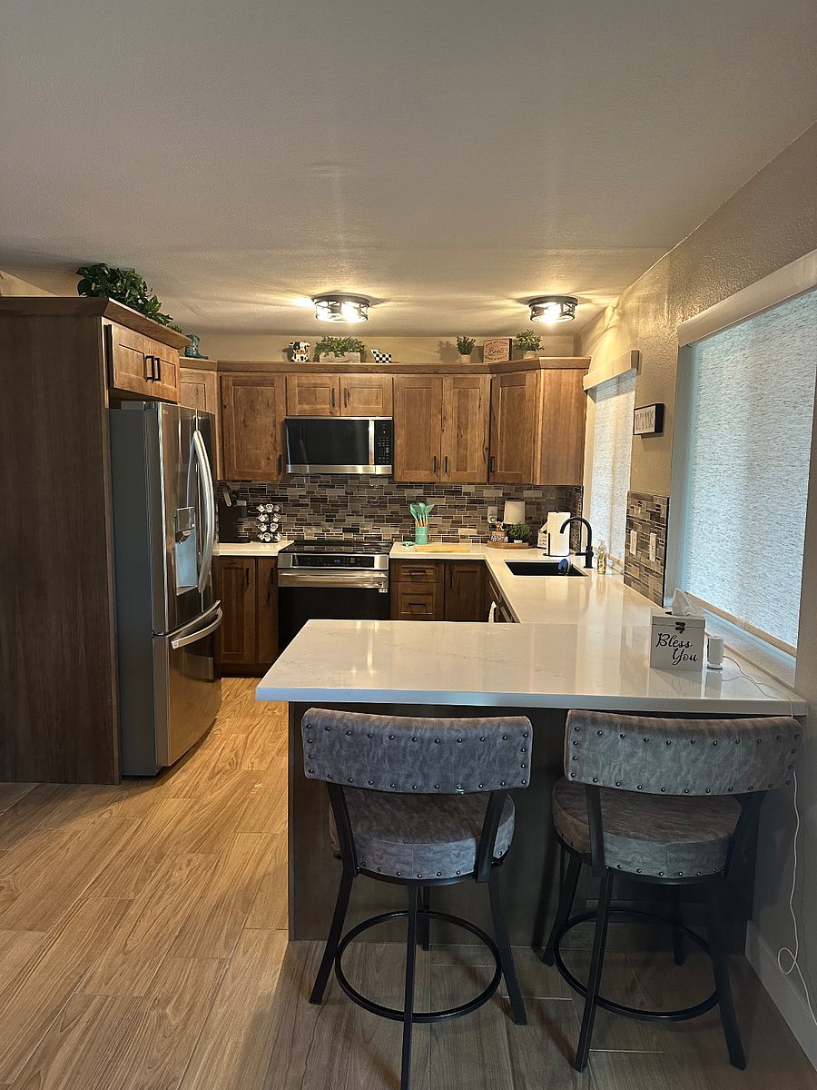 Full Size Kitchen with Food Bar and Pass-thru Window
