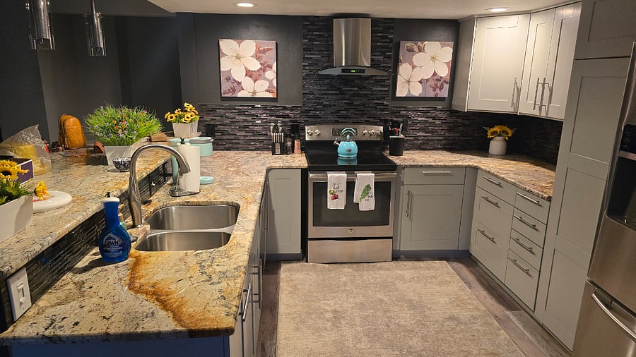 Updated kitchen with modern finishes