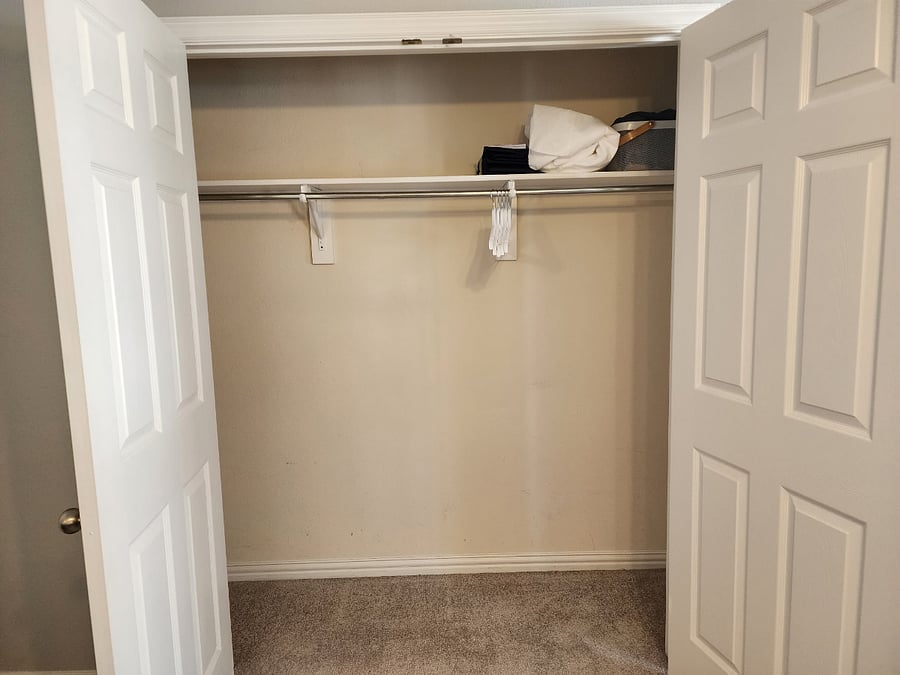 French doors closet number 1.
