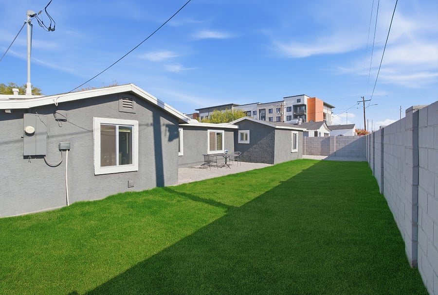 Large backyard for pets or entertaining. 
