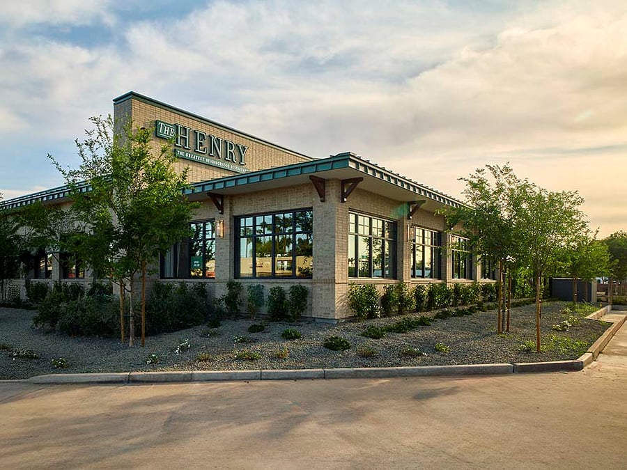 Uptown Plaza also features the Henry one of many trendy upscale restaurants in the neighborhood.