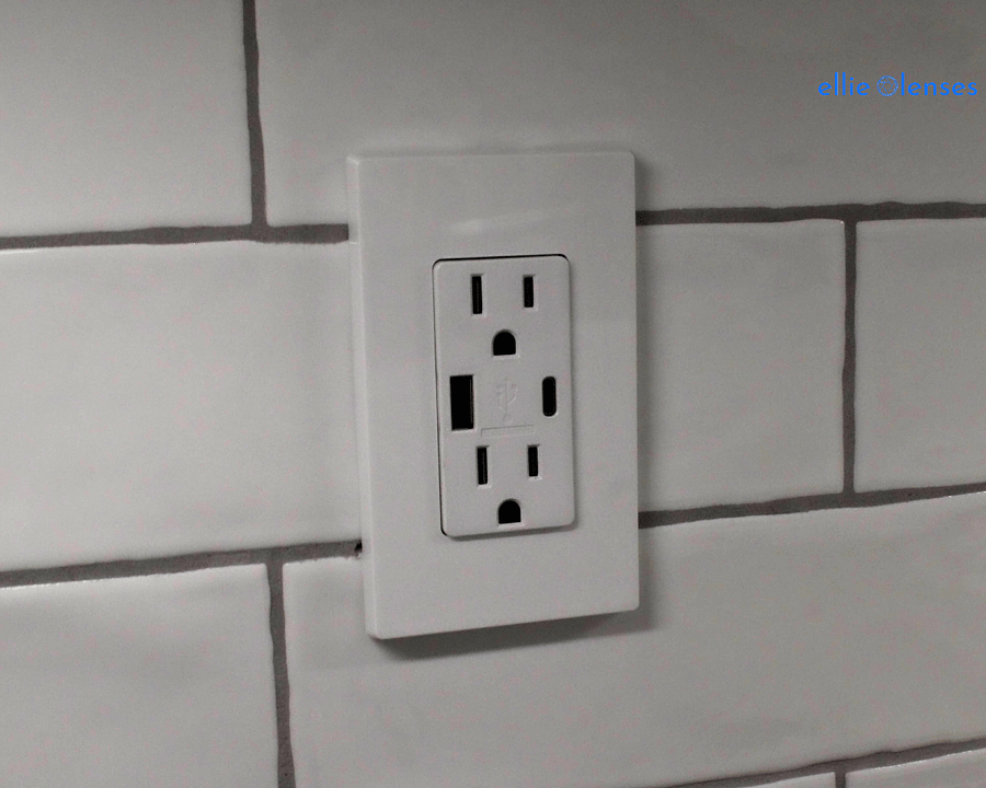 USB plug in kitchen