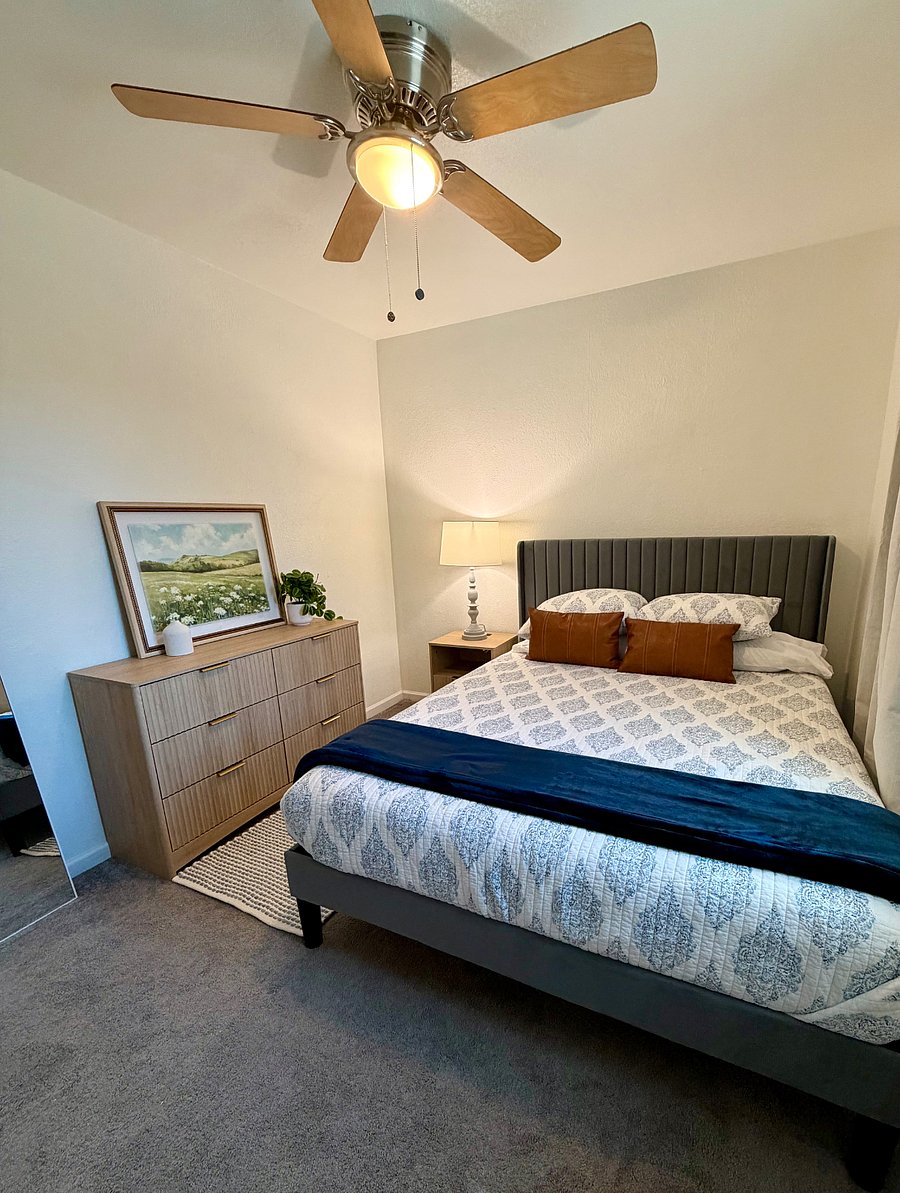 All new furniture, including Queen size bed