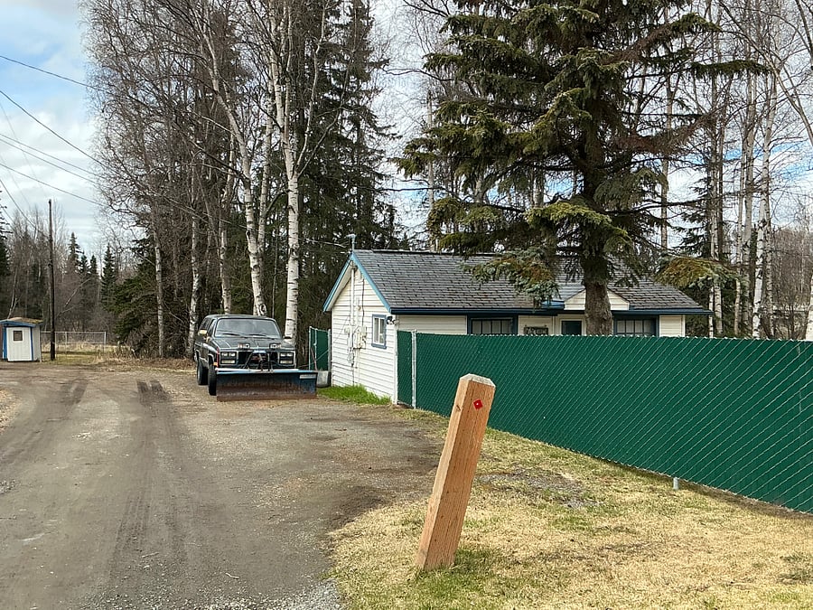 Parking space along fence/property with direct access to Campbell Creek Bike Trail
