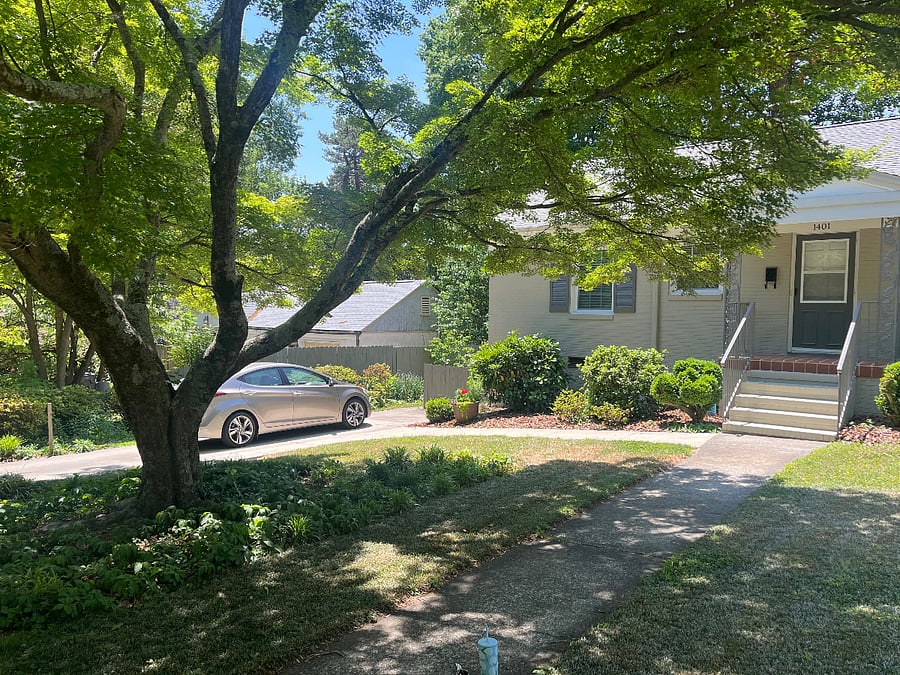 plenty of good parking for 2 cars off street
