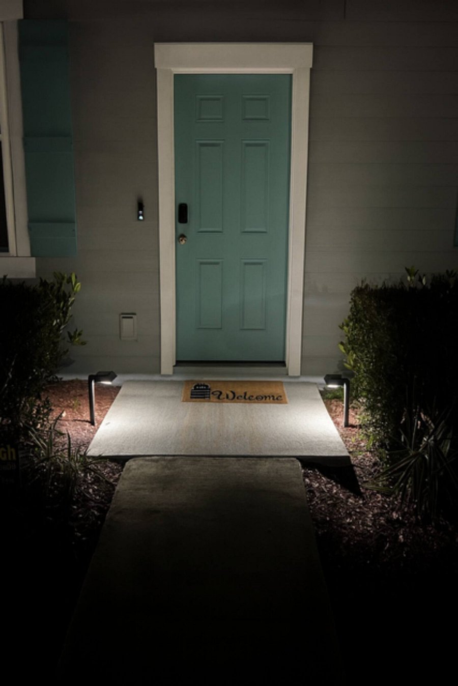 Lighted night entry