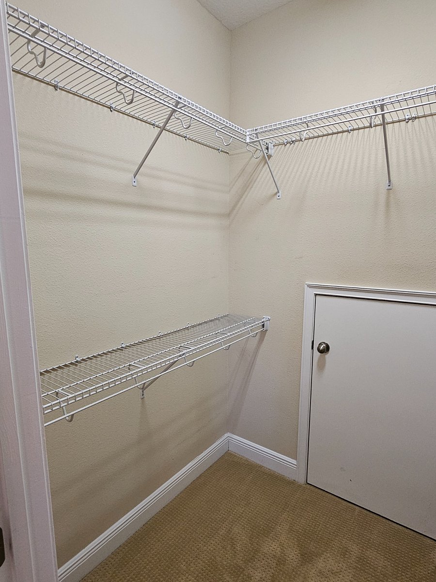 Master closet with extra storage