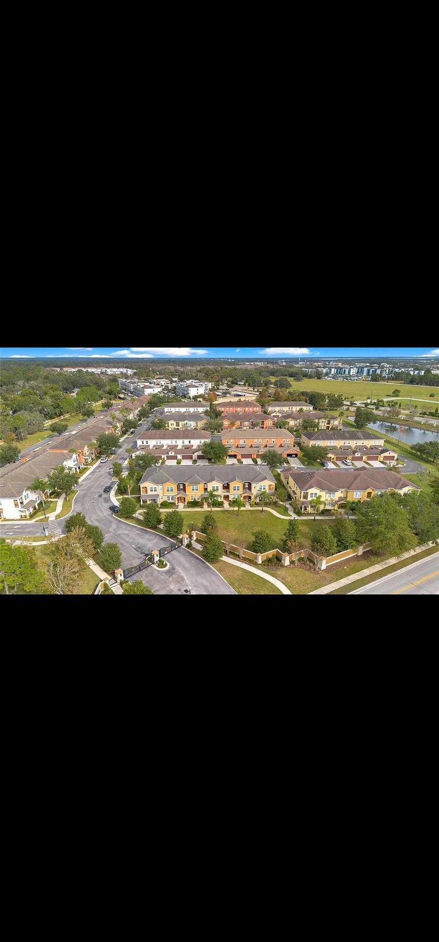 Drone view of the community
