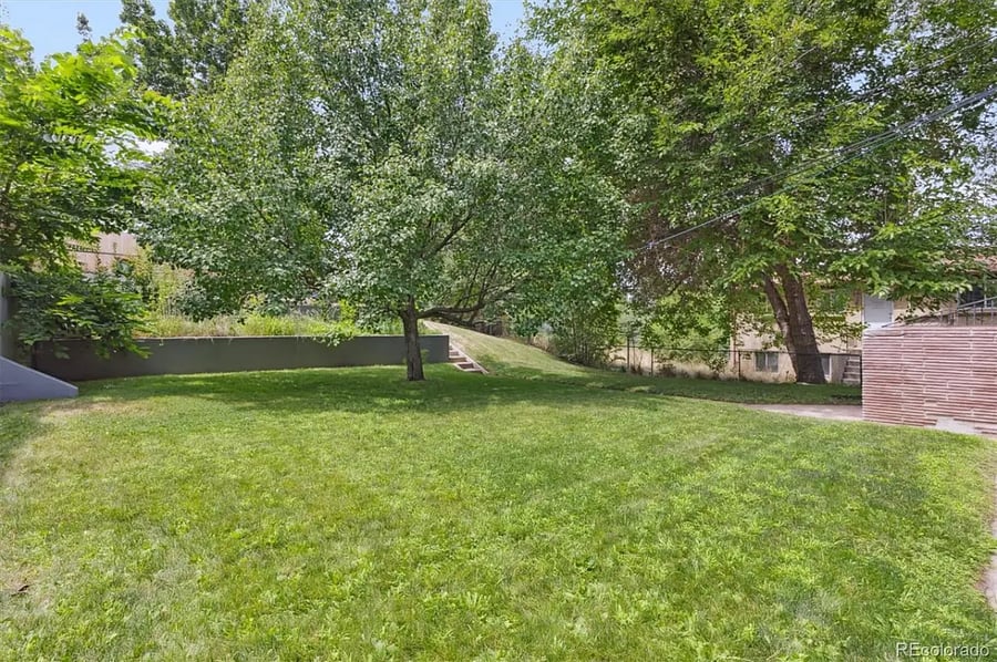 Spacious fenced in backyard to enjoy or let your furry friend run around