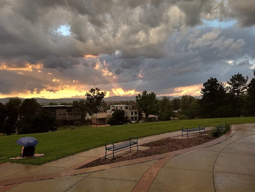 Kunming park a few blocks away to take in breathtaking sunsets!