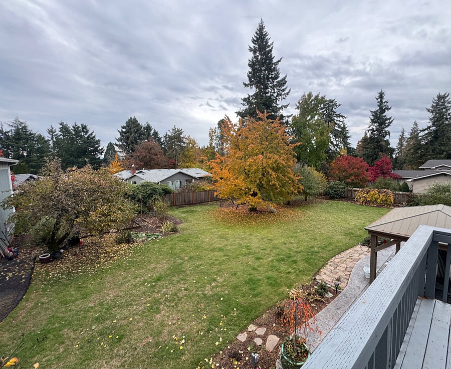 View from private patio