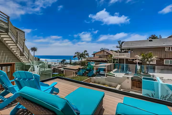 Deck with ocean view