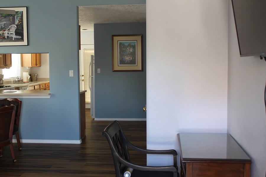 Entering house/desk
