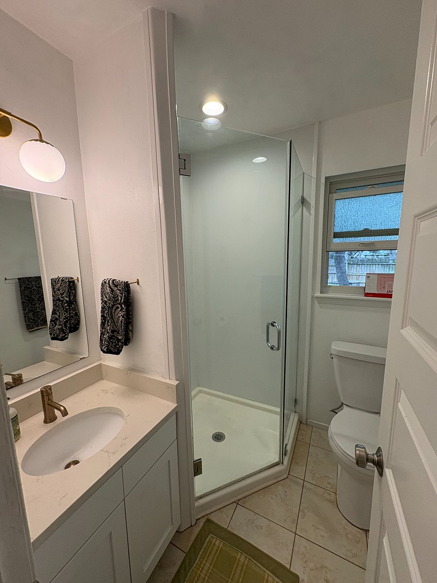 Attached private bathroom.