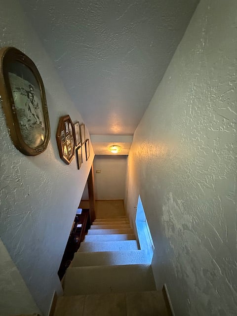 Stairs leading to the sub basement